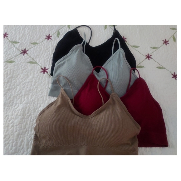 PRICE DROP!!  NEW.  Qty 4 Pull-on Bras (With removable padding) - Picture 3 of 5